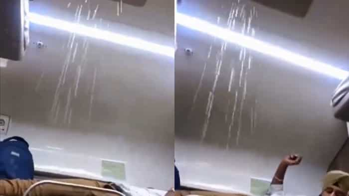 Indian Railways Video of water leakage from the roof of the train surfaced Congress targeted the government see details here