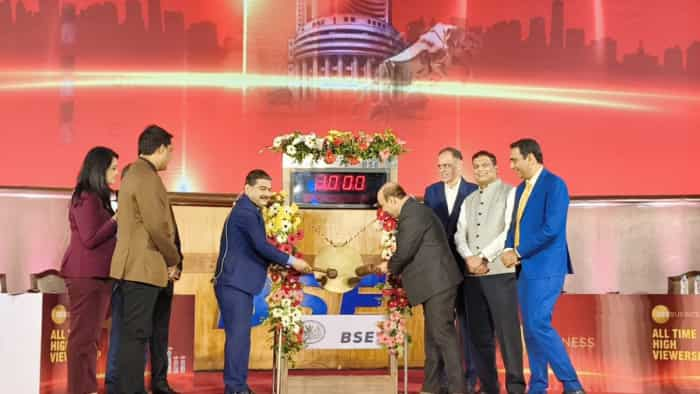 Zee business bell ringing celebration at BSE highest TRP record viewership and others 