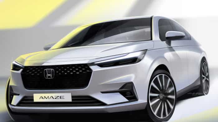 Honda Amaze 2024 exterior and interior sketch unveiled will launch on 4 december check details 