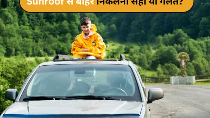 popping out from car sunroof is legal in india what motor vehicle act says check here 