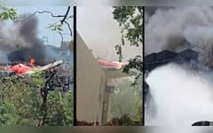  अहमदाबाद विमान हादसे की PHOTOS: कैसे उड़ान भरते ही क्रैश हुआ Air India AI-171, आग का गुबार, काला धुआं... 