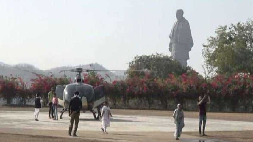 Statue Of Unity में शुरू हुई हेलीकॉप्टर सेवा, जानिए कितना है किराया?