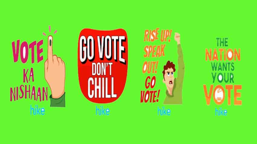 hike के ये स्टिकर्स मतदान के लिए करेंगे प्रोत्साहित, कहेंगे- 'डोंट चिल, गो वोट!'