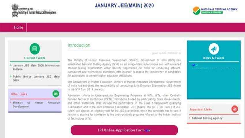 JEE Main 2020: शुरू हुए JEE मेन्स के रजिस्ट्रेशन, सबसे पहले करें अप्लाई, यहां जानें सबकुछ