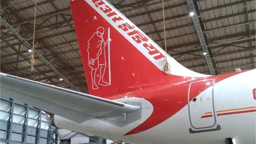 बापू की जयंती पर AIR INDIA ने दी अनोखी श्रद्धांजलि, प्‍लेन पर खींचा पोट्रेट