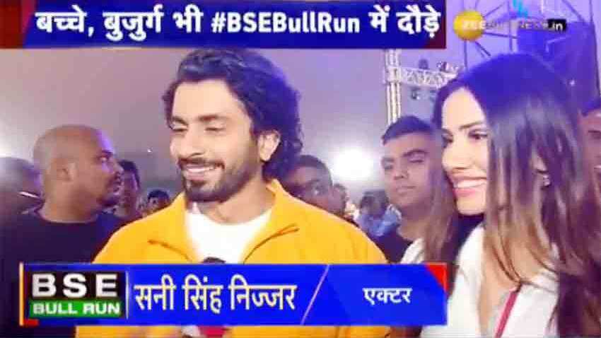 Zee Business BSE Bull run 2020: एक्टर सनी सिंह निज्जर और ऐक्ट्रेस सोनाली सहगल ने भी भरा जोश