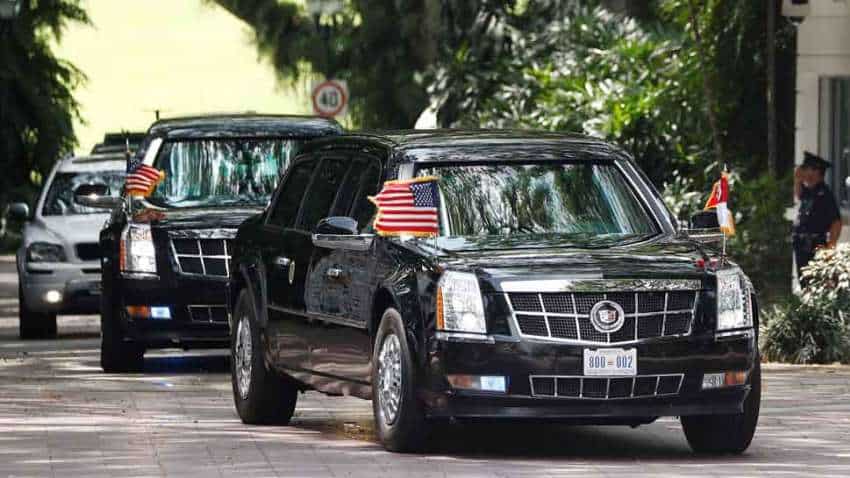 दुनिया की सबसे फौलादी है अमेरिकी राष्‍ट्रपति डोनाल्‍ड ट्रंप की कार, एक से एक हाईटैक तकनीक से है लैस