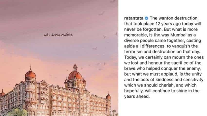 Taj होटल की यह तस्‍वीर दिला रही मुंबई हमलों की याद, Ratan टाटा ने शेयर किया पोस्‍ट