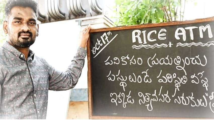 गरीबों के लिए तोड़ा 3 बेडरूम फ्लैट का सपना, हैदराबाद में युवक चलाता है Rice ATM