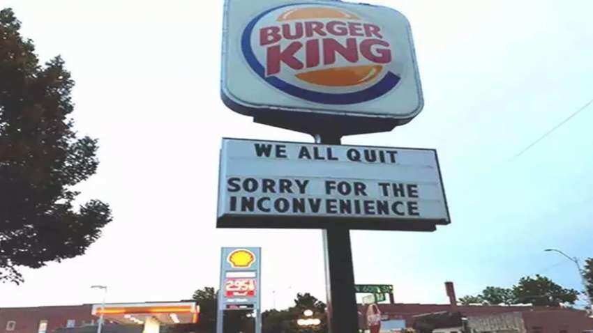 ‘हम सब नौकरी छोड़ रहे हैं, असुविधा के लिए खेद है’, Burger Kings के कर्मचारियों ने एक साथ दिया इस्तीफा