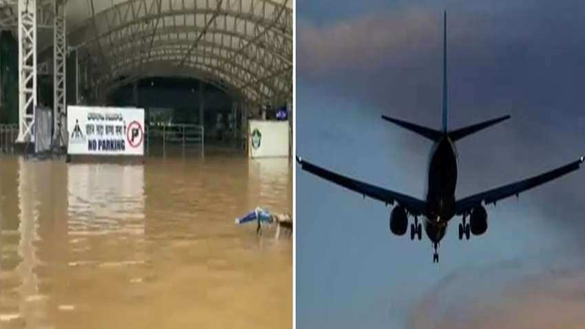 चक्रवाती तूफान 'गुलाब' ने मचाई तबाही, भारी बारिश के बाद एयरपोर्ट का रनवे बना 'समंदर', देखें वीडियो