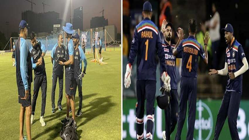T20 World Cup 2021: दो साल बाद भारतीय टीम में धोनी की एंट्री, मैदान पर आते ही बढ़ाया खिलाड़ियों का जोश
