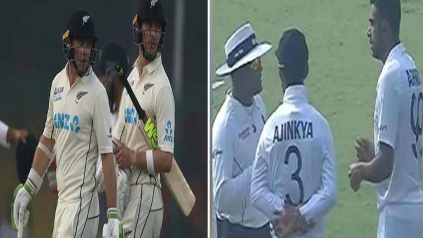 IND vs NZ: मैदान पर अश्विन को आया गुस्सा और आउट नहीं होते हुए भी कीवी बल्लेबाज को लौटना पड़ा पवेलियन, देखें वीडियो