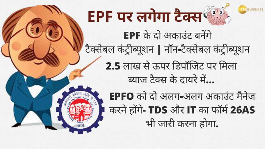 Explainer: PF कॉन्ट्रिब्यूशन पूरी तरह टैक्स फ्री नहीं होगा, EPF में बनेंगे 2 अकाउंट, 1 अप्रैल के बाद EPFO कैसे करेगा टैक्स कैलकुलेशन?
