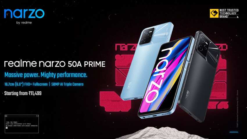  ₹11,499 कीमत, 33 दिनों के स्टैंडबाय बैकअप के साथ पेश हुआ Realme Narzo 50A प्राइम- जानिए सबकुछ