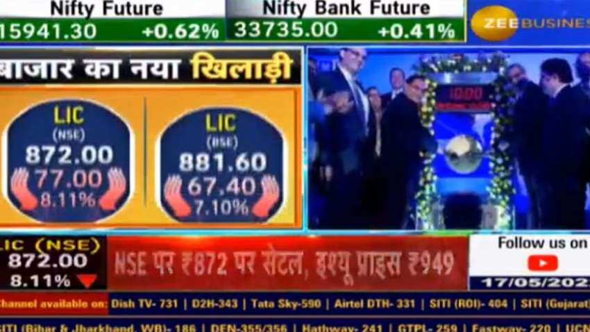 LIC IPO Listing: 8-9 फीसदी डिस्‍काउंट पर लिस्‍ट हुआ स्‍टॉक, रिटेल निवेशक क्‍या करें?