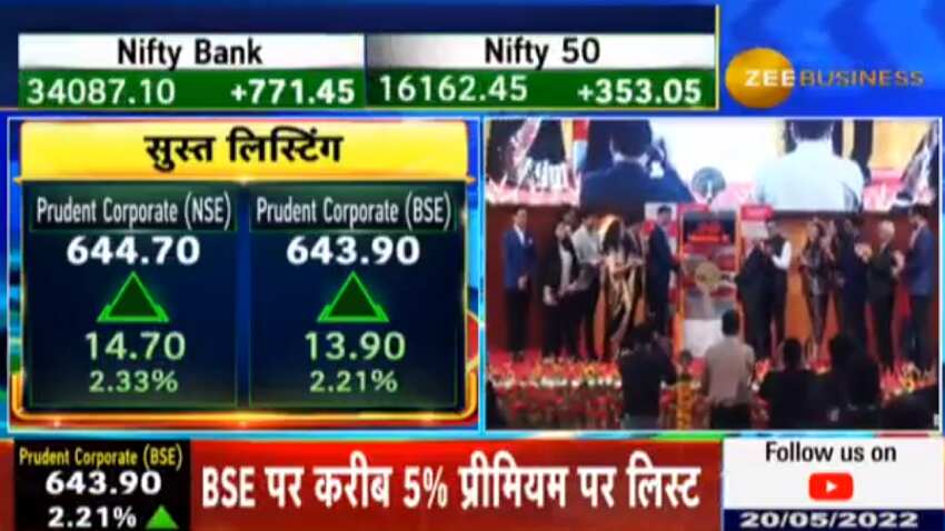 Prudent Corporate Listing: 5% प्रीमियम के साथ बाजार में की एंट्री, 660 रुपए हुआ लिस्ट, जानिए डिटेल्स