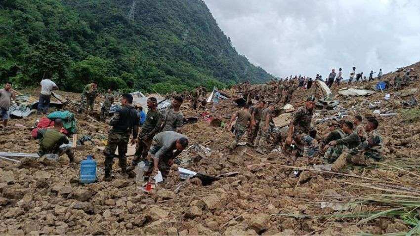 Manipur landslide: नोनी में लैंडस्लाइड से हुई भारी दुर्घटना, 6 की मौत, दर्जनों लापता, रेस्क्यू ऑपरेशन जारी