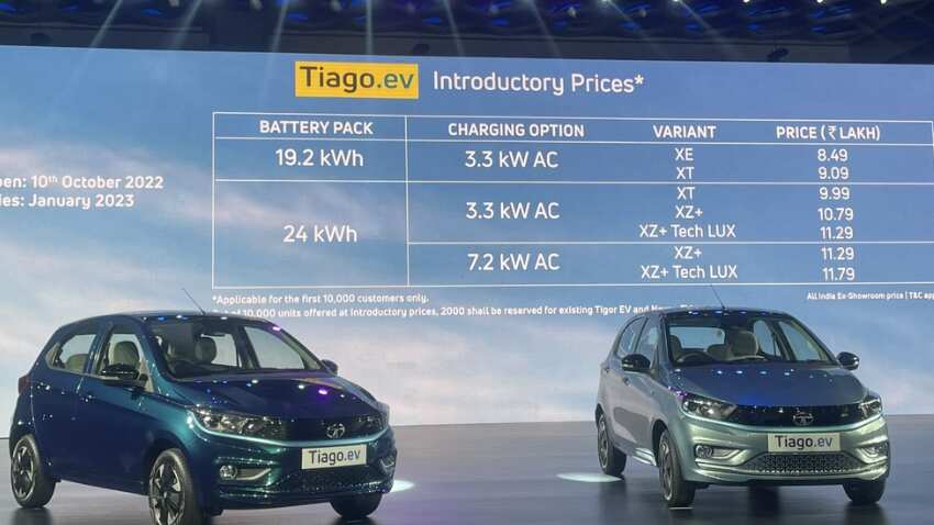 Tata Tiago EV लॉन्च- सुपरफास्ट कनेक्टिविटी के साथ फुल चार्ज में देगी 315 Km की रेंज, हर महीने होगा ₹6,500 का फायदा