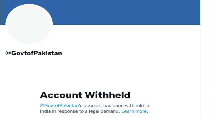भारत में बैन किया गया पाकिस्तान सरकार का ट्विटर अकाउंट, कानूनी मांग के बाद उठाया कदम