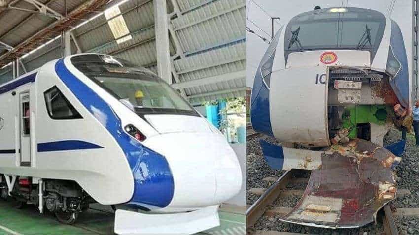 Vande Bharat Train Accident: ट्रैक पर जानवर से टकराई वंदे भारत, एक्सीडेंट में आगे का हिस्सा डैमेज