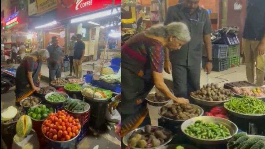 वित्त मंत्री निर्मला सीतारमण का VIDEO वायरल, चेन्नई के बाजार में सब्जी खरीदने पहुंचीं, यूजर्स ने मजेदार कमेंट किए