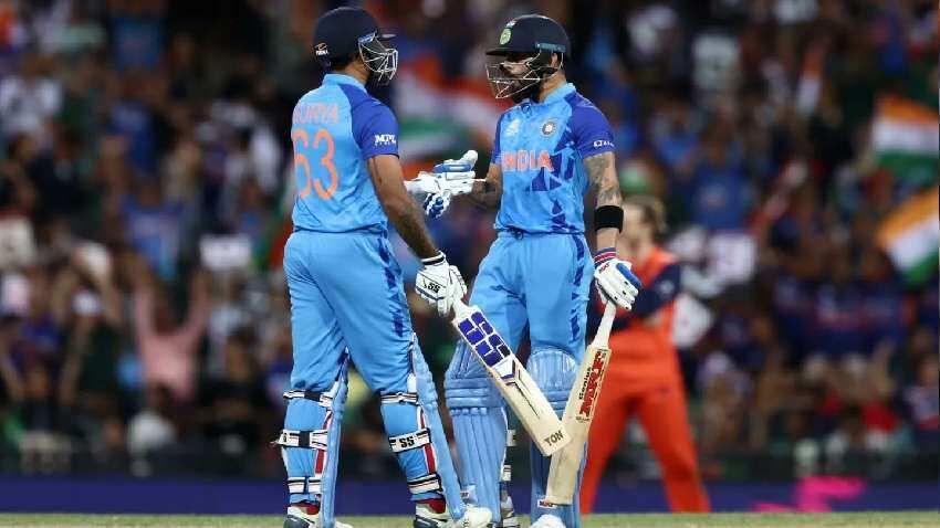 T20 World Cup, India vs Netherlands: टीम इंडिया ने नीदरलैंड्स को 56 रनों से रौंदा, विराट कोहली और सूर्य कुमार यादव बने स्टार