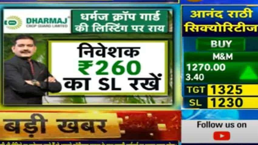 Dharmaj Crop Guard Listing: इस स्टॉक में 15% का उछाल, अनिल सिंघवी से जानिए निवेशकों को क्या करना चाहिए