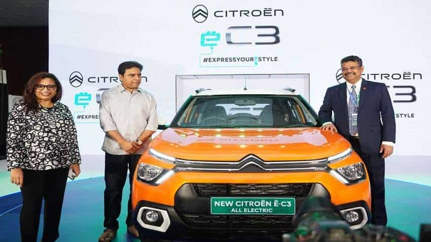 इलेक्ट्रिक कार New Citroen E-C3 से उठा पर्दा, फीचर्स और स्पेसिफिकेशंस हैं जबरदस्त, जानें रेंज और देखें डिजाइन