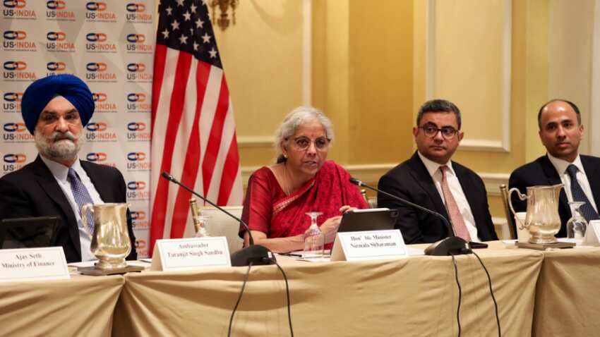 US-ISP: 'भारत दशक में निवेश' विषय पर सम्मेलन में शामिल हुईं वित्‍त मंत्री, 'नए भारत' की वैश्विक स्वीकृति का किया जिक्र 