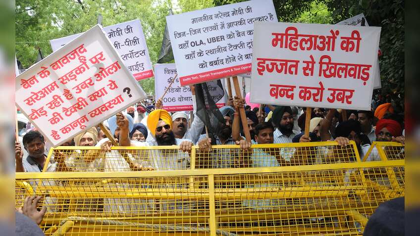 Ban Ola, Uber completely in Delhi NCR, demands AAP