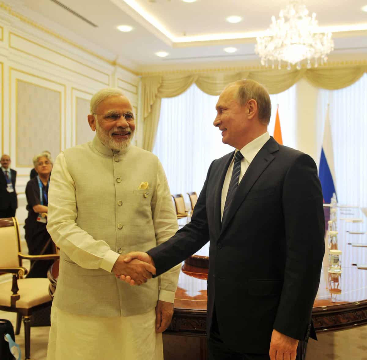 PM Modi holds bilateral talks with President Putin, thanks Russia for SCO support
