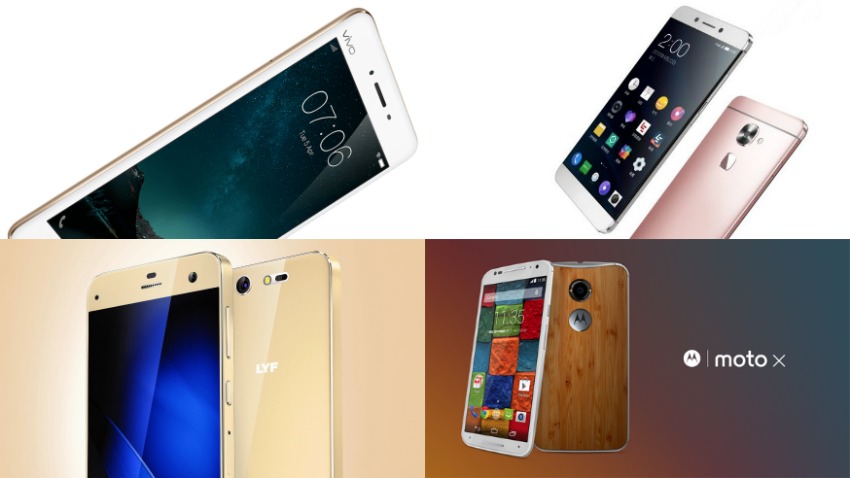 Who wins: Reliance Lyf Earth 2 versus LeEco Le Max 2, Vivo V3 Max, Moto X version 2