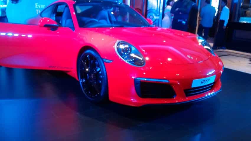The new Porsche Carrera with sleek front end