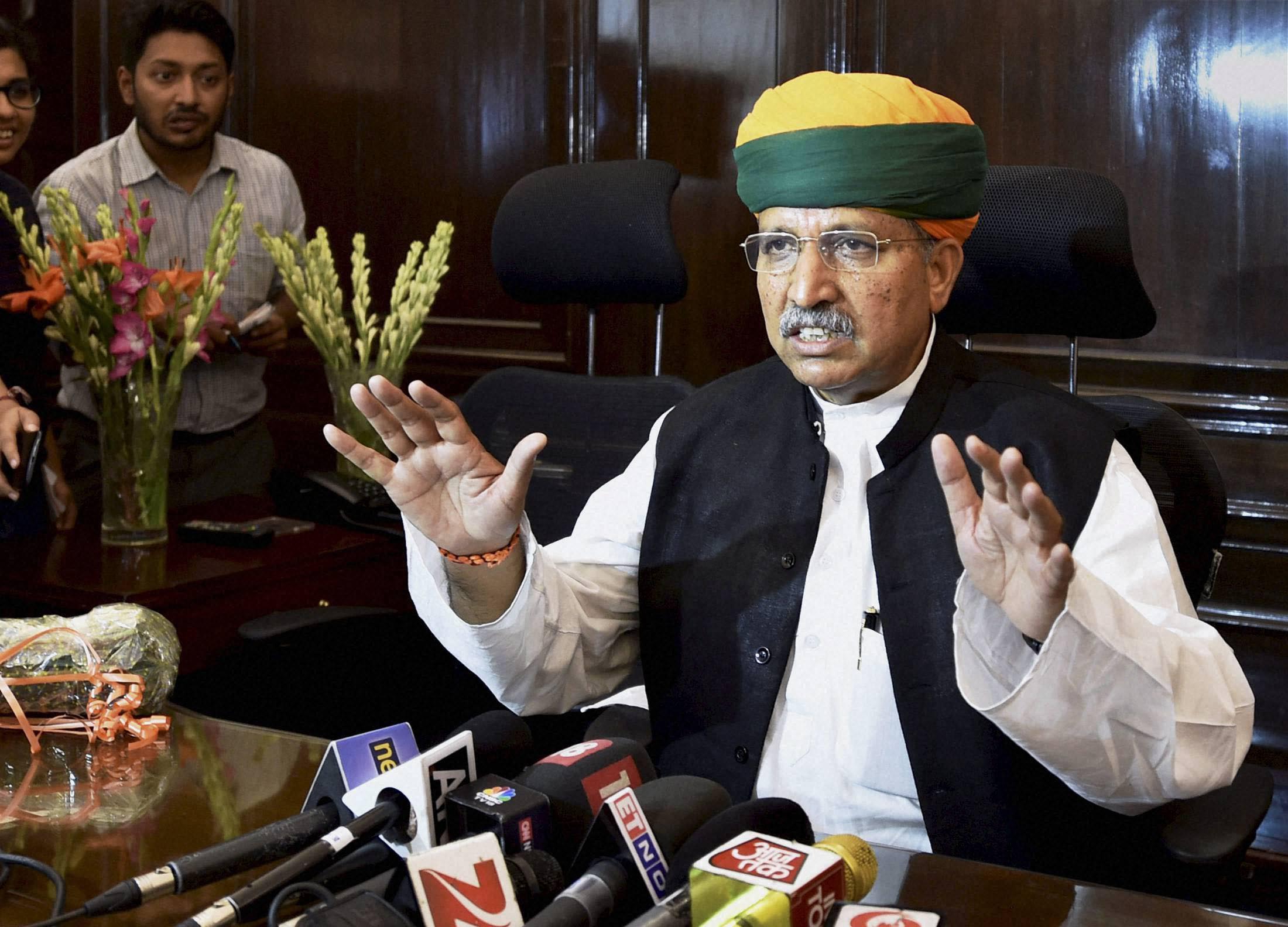 Challenge is to grow in double digits, says new MoS Finance Meghwal