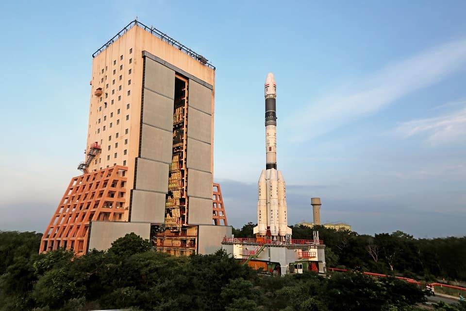 GSLV-F05 being moved from Vehicle Assembly Building to Launch Pad. Photo: Official website 