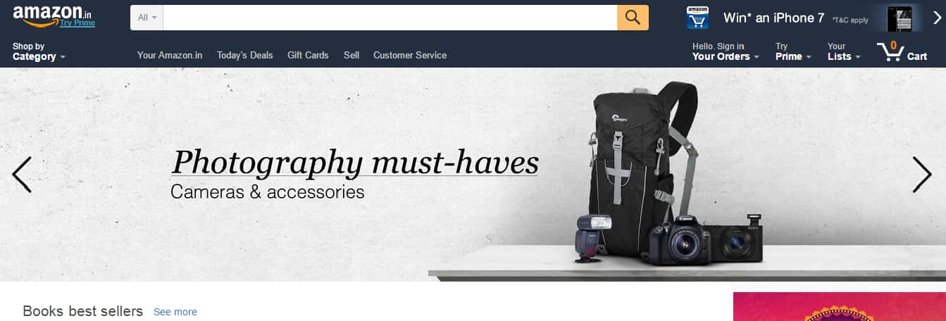 Amazon to start 'Great Indian Festival' sale from October 1