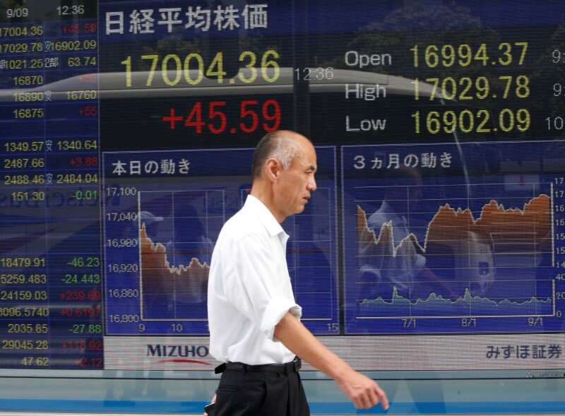 Asian shares firm after U.S. service sector rebounds