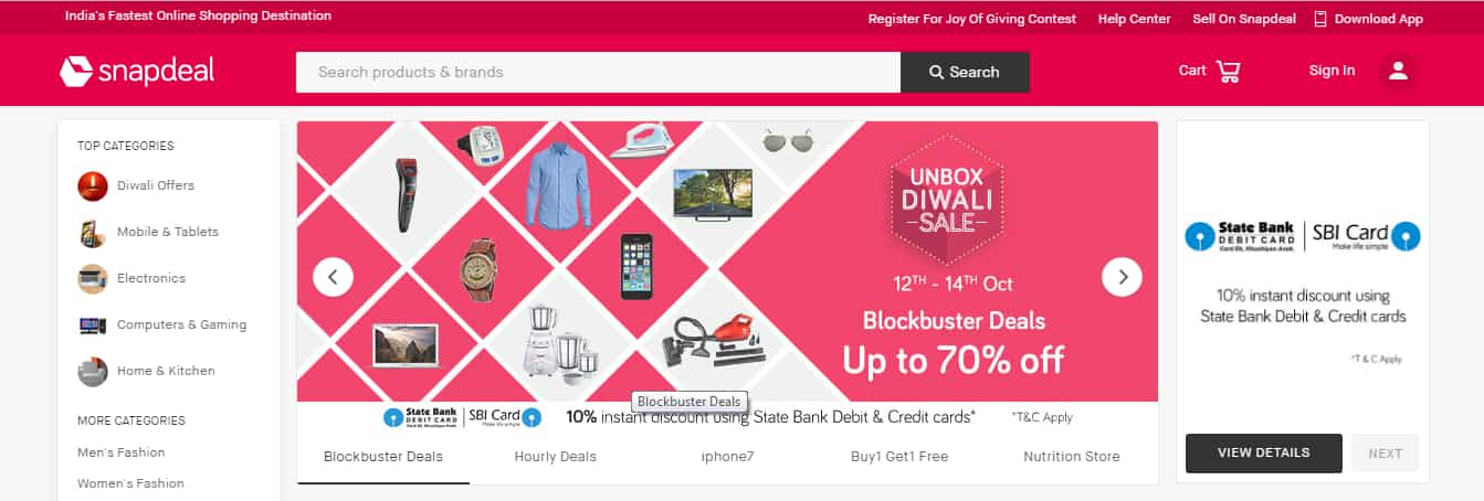 Snapdeal starts 2nd season of 'Unbox Diwali Sale' from Oct 12