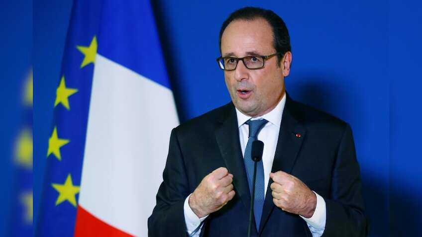 Francois Hollande hails slight French jobless fall
