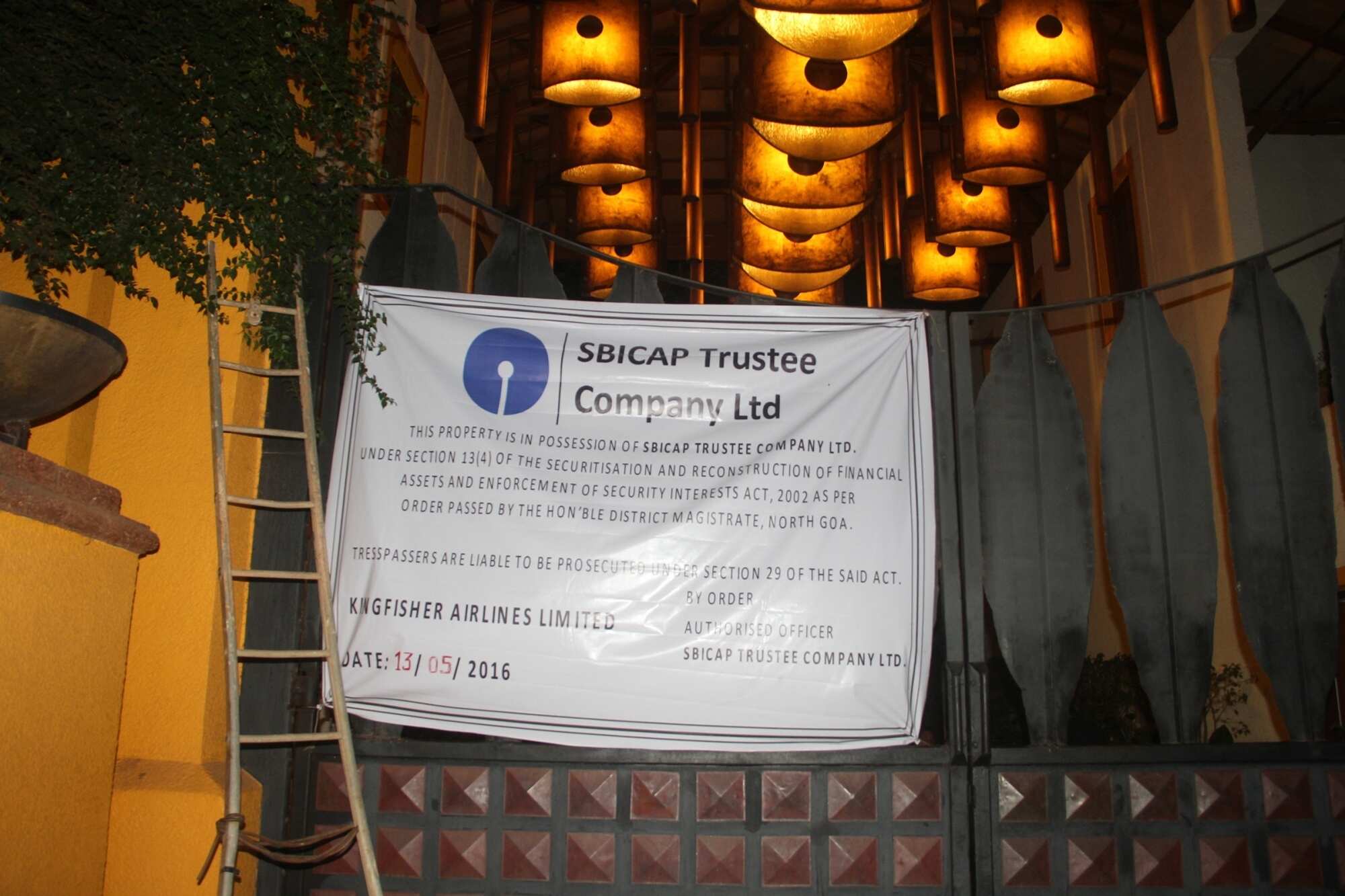 Lenders lower Kingfisher Villa price by 5%; reauction on December 22