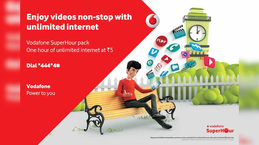 Vodafone announces unlimited 4G/3G data packs for Rs 16 an hour; starting January 7 