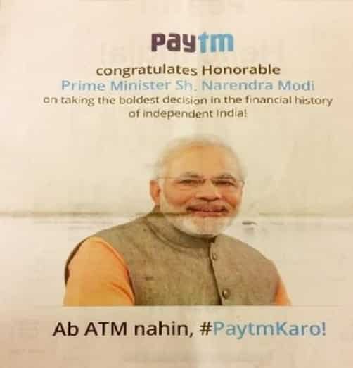 Vijay Shekhar justifies using PM Modi's picture to sell Paytm
