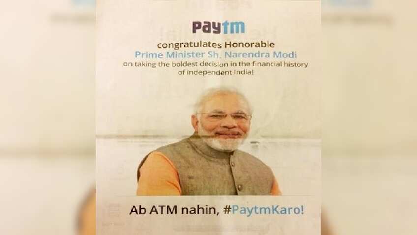 Vijay Shekhar justifies using PM Modi's picture to sell Paytm
