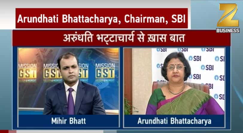 SBI is ready for GST, Arundhati Bhattacharya says