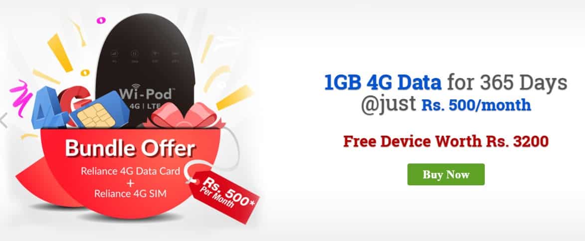 RCom launches combo offer on Wi-Pod, bundled data for Rs 500 a month; here’s what it is