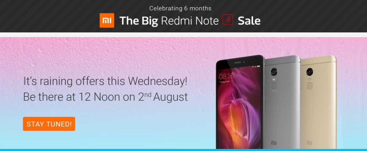 redmi note 4 sale