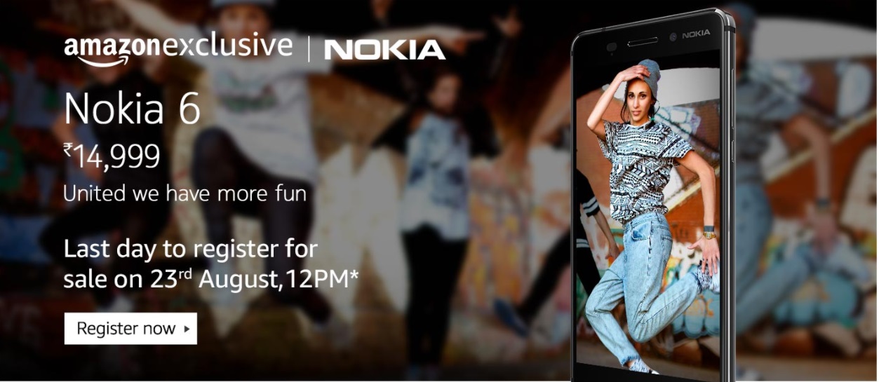 Nokia 6 to go on sale on Amazon on August 23; here’s how you can get it