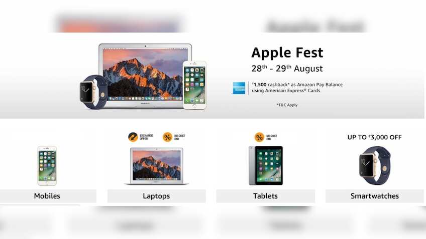 Amazon begins Apple Fest; offers Rs 1500 cashback but there's a catch