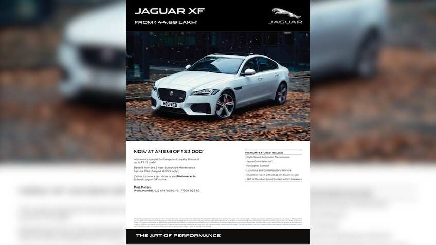 Rs 33,000 per month can now help you own Rs  45-lakh worth JLR's Jaguar XF 